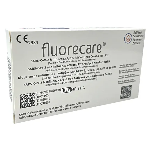 Fluorecare neliktest tuvastab SARS-CoV-2, A- ja B-gripi ning RS-viiruse antigeenid