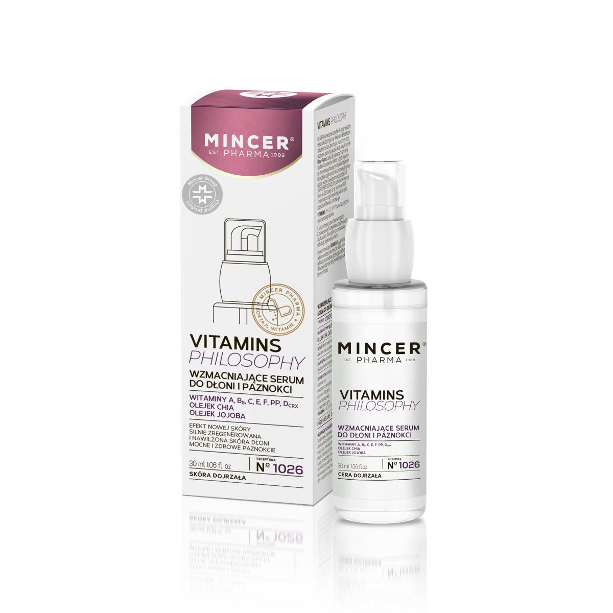 MINCER PHARMA VITAMINS PHILOSOPHY SEERUM KÄTELE 30ML - Product Image