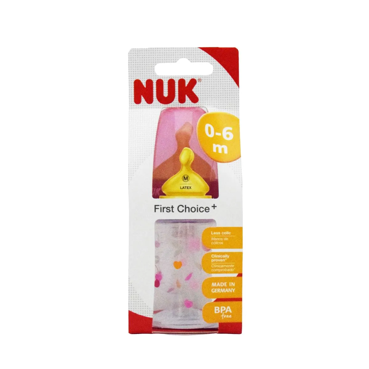 NUK FC+ LUTIPUDEL (PIIM, LATEKS) 0-6 KUUD 150ML - Product Image