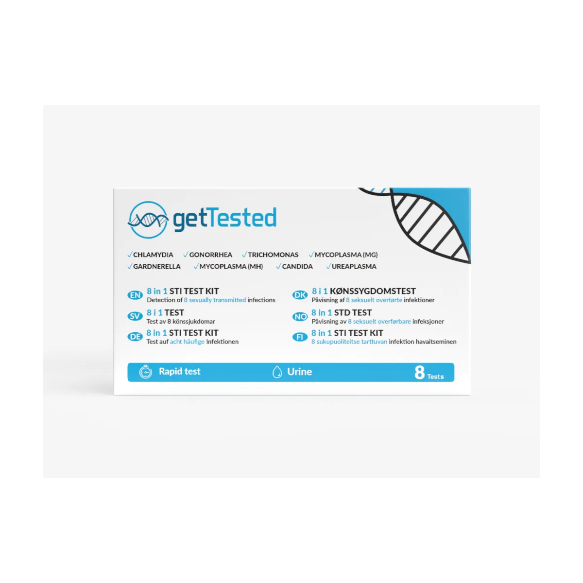 GETTESTED KIIRTEST 8 SUGUHAIGUSE TUVASTAMISEKS (8IN1) N1 - Product Image