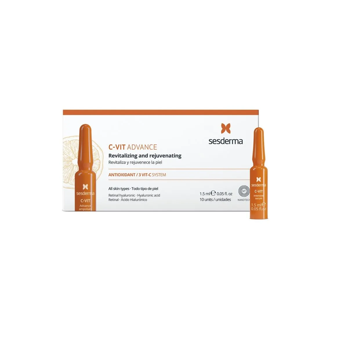 SESDERMA C-VIT ADVANCE AMPULLID 10X1,5ML - Product Image