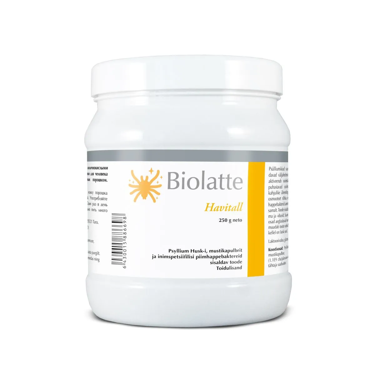 BIOLATTE HAVITALL PULBER 250G - Product Image