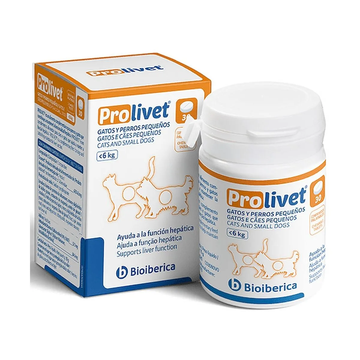 BIOIBERICA PROLIVET CATS & SMALL DOGS TBL N30 - Product Image