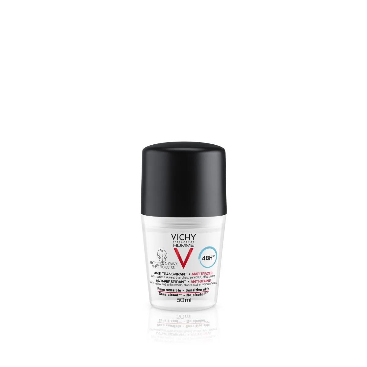 VICHY HOMME ANTIPERSPIRANT ROLL-ON 48H SÄRGI KAITSE 50ML - Product Image