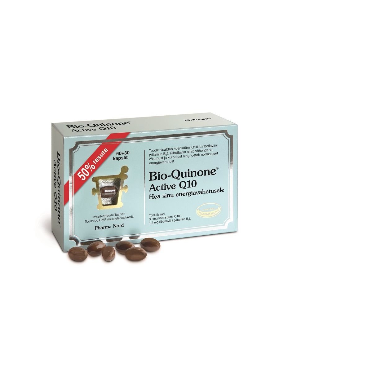 BIO-QUINONE ACTIVE Q10 CAPS 30MG N60+N30 (UUS) - Product Image