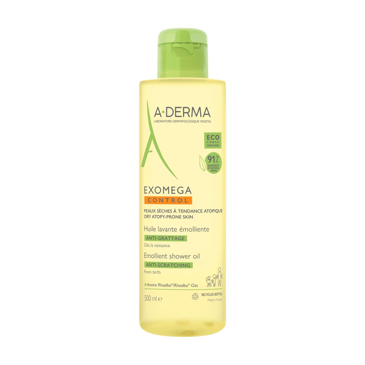 A-DERMA EXOMEGA CONTROL DUSHIÕLI ATOOPILISELE NAHALE 500ML - Product Image