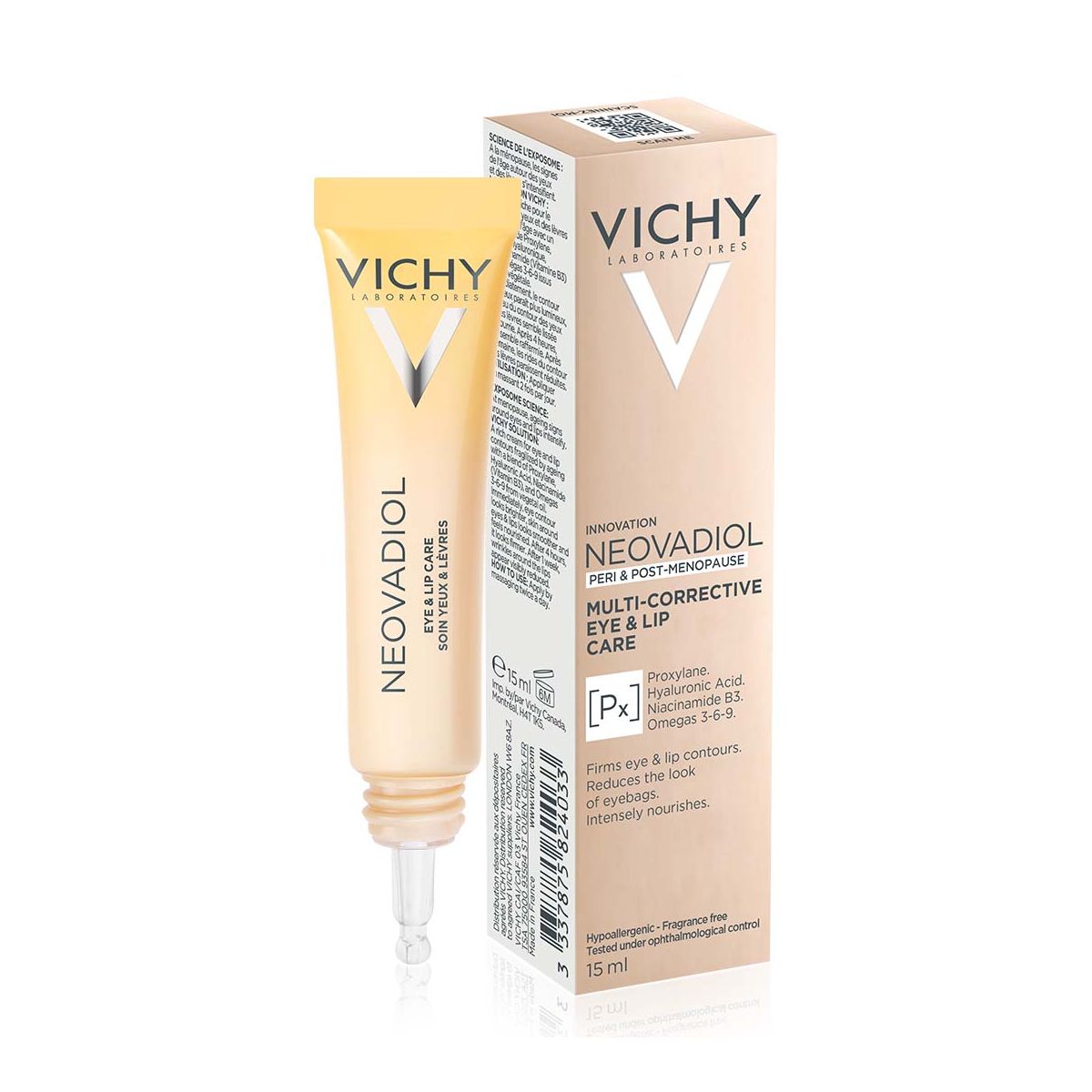 VICHY NEOVADIOL HUULE- JA SILMAÜMBRUSE KREEM 15ML - Product Image