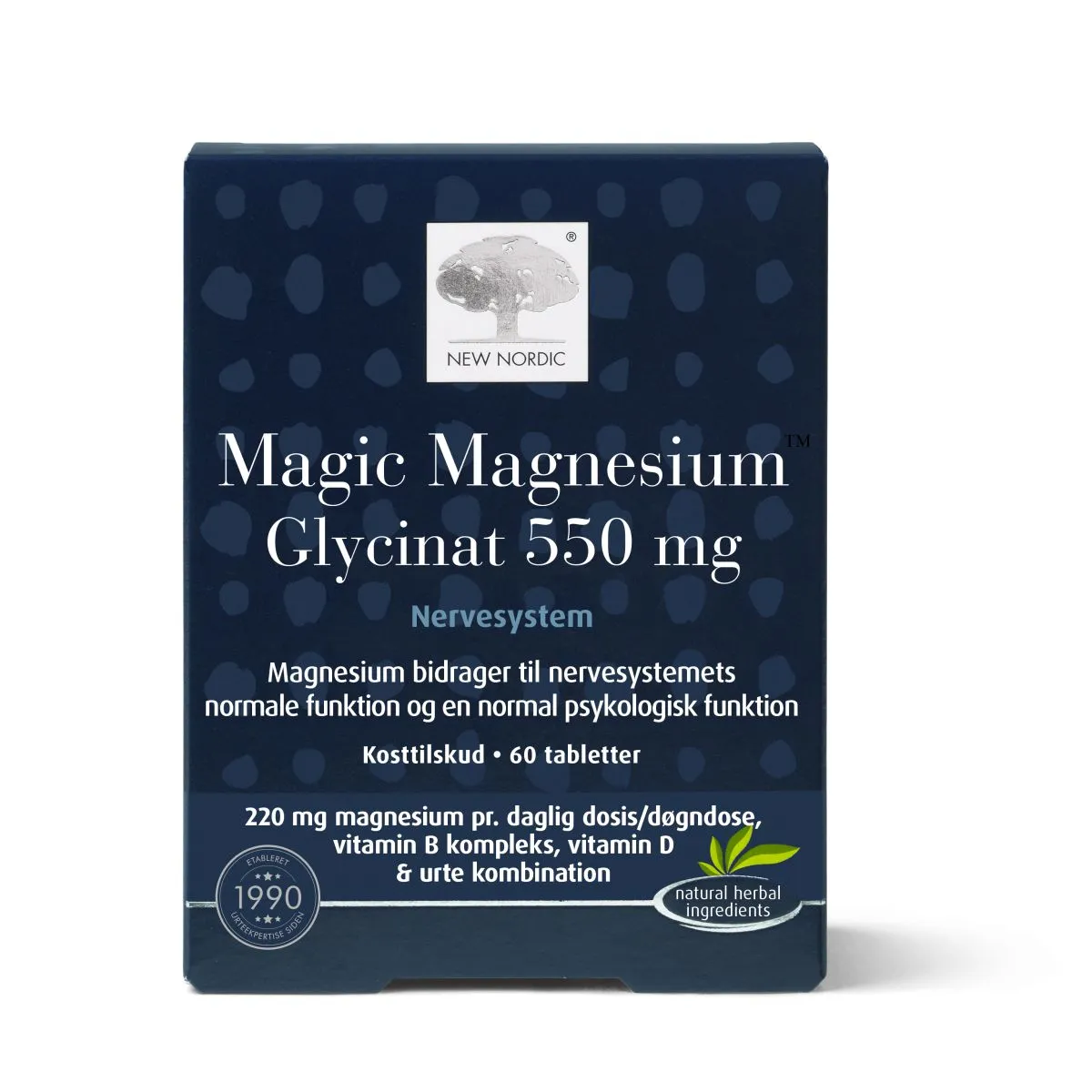 NEW NORDIC MAGIC MAGNESIUM GLYCINAT 550MG N60 - Product Image