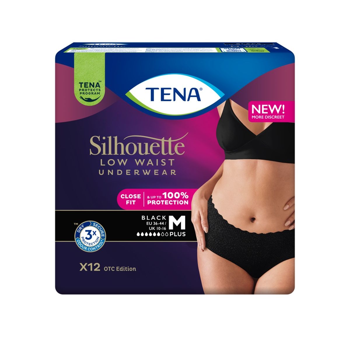 TENA SILHOUETTE PANTS PLUS MUSTAD M N12 - Product Image