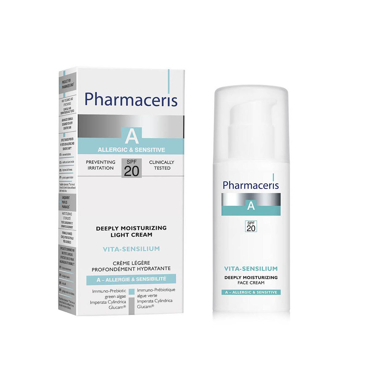 PHARMACERIS A VITA-SENSILIUM NÄOKREEM NIISUTAV SPF20 50ML - Product Image