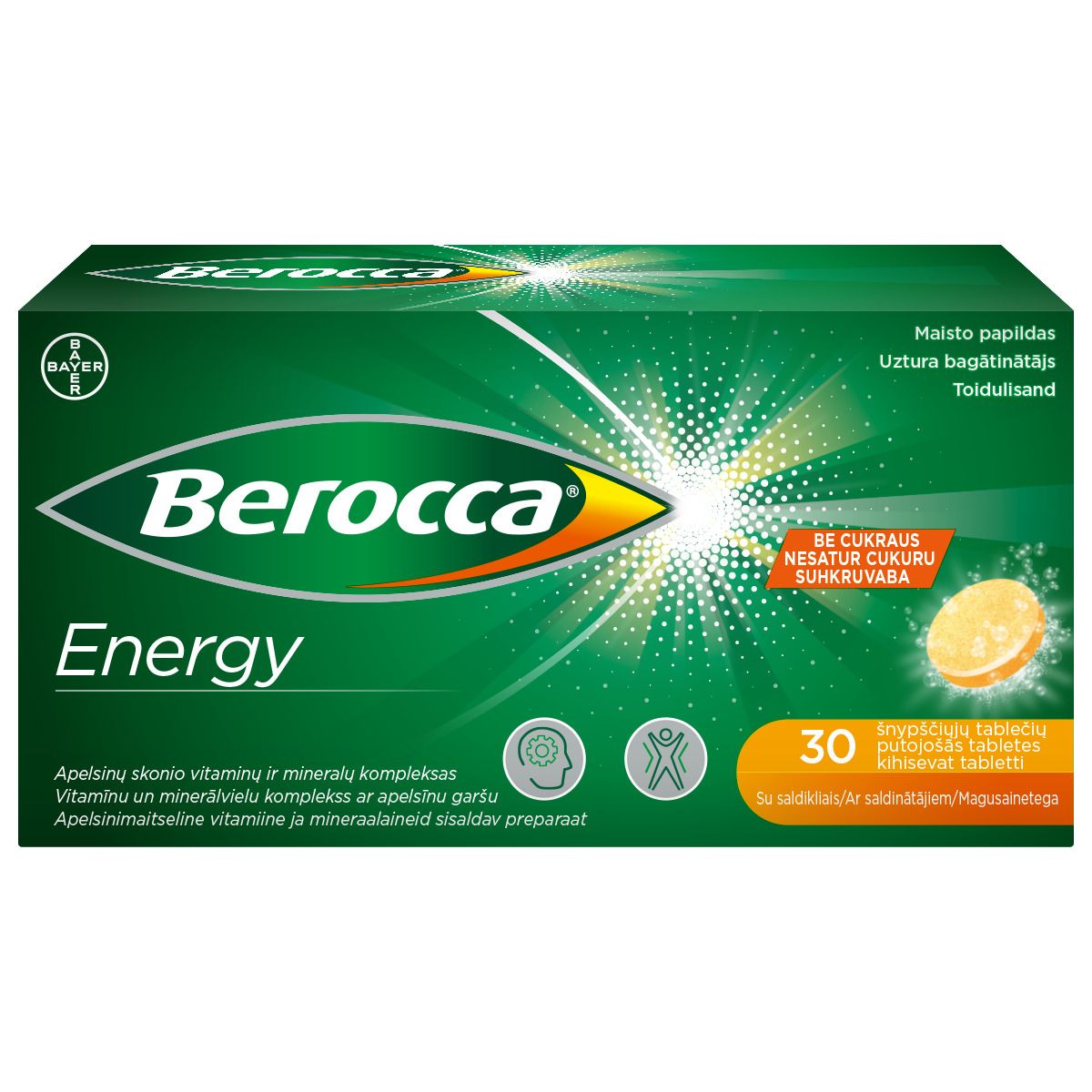 BEROCCA ENERGY KIHISEVAD TABLETID N30