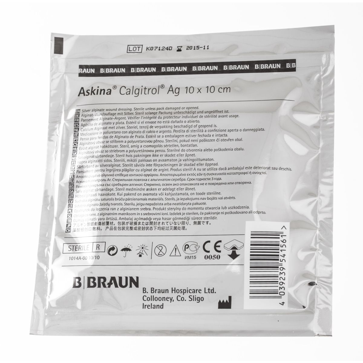 ASKINA CALGITROL Ag HAAVASIDE 10CMX10CM - Product Image