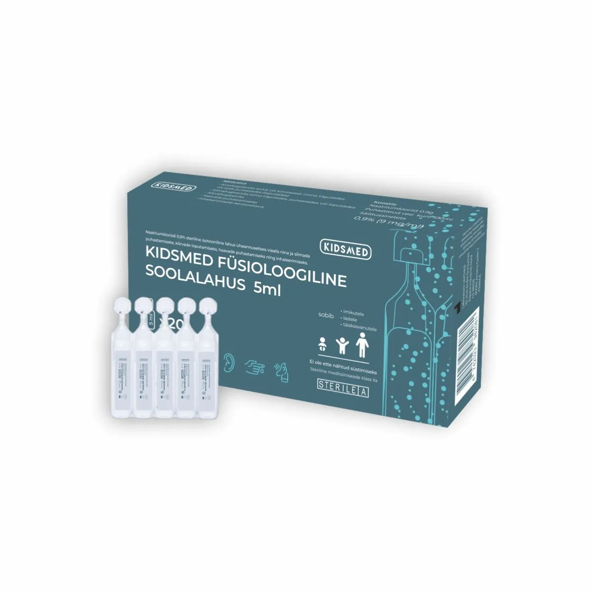 KIDSMED FÜSIOLOOGILINE SOOLALAHUS 5ML N20 - Product Image