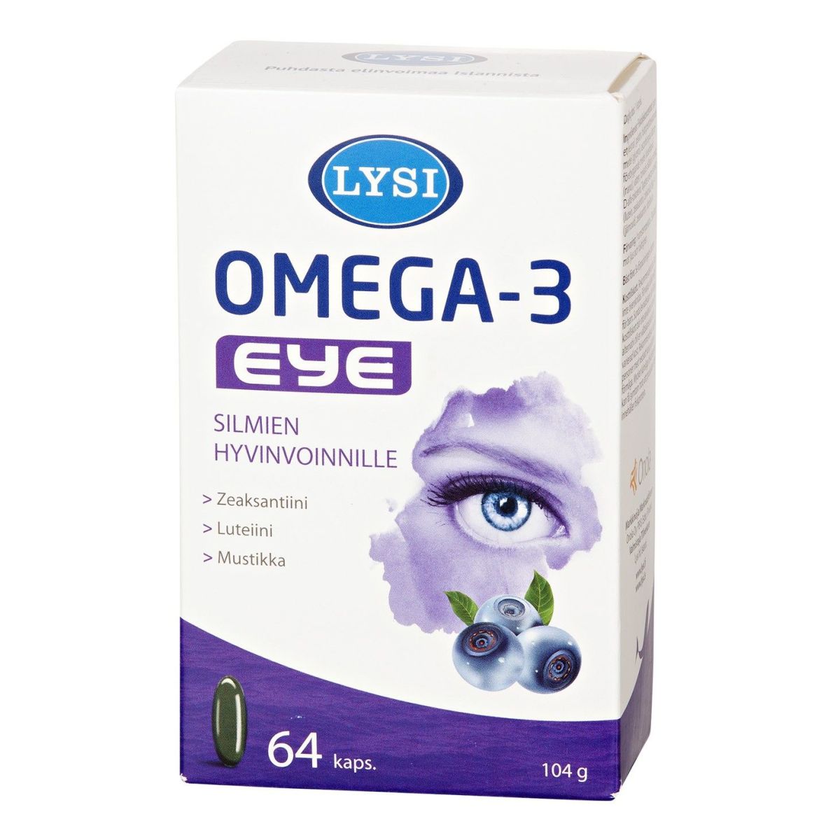 LYSI OMEGA-3 EYE CAPS N64 - Product Image