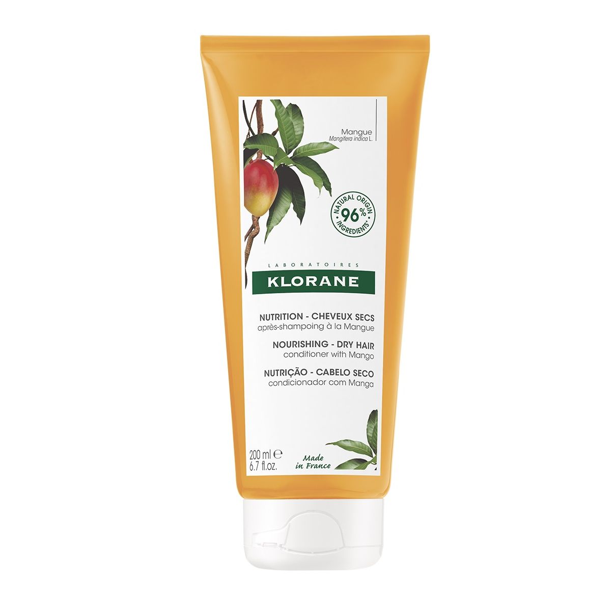 KLORANE JUUKSEPALSAM MANGOVÕI KUIVADELE JUUSTELE 200ML - Product Image