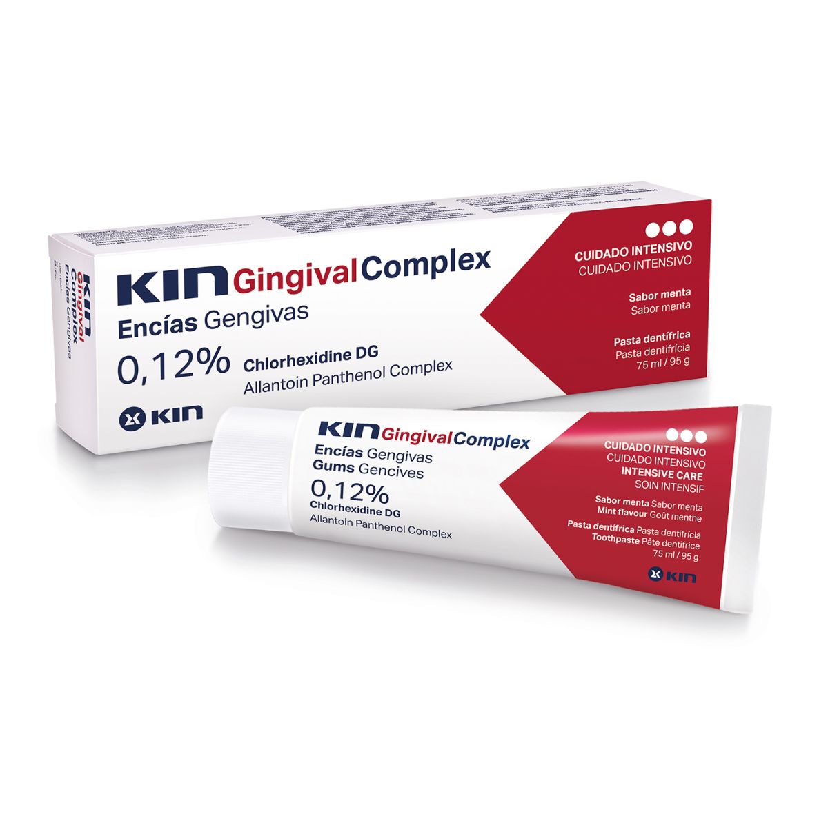 KIN GINGIVAL COMPLEX HAMBAPASTA 0.12% KLOORHEKSIDIINIGA 75ML - Product Image