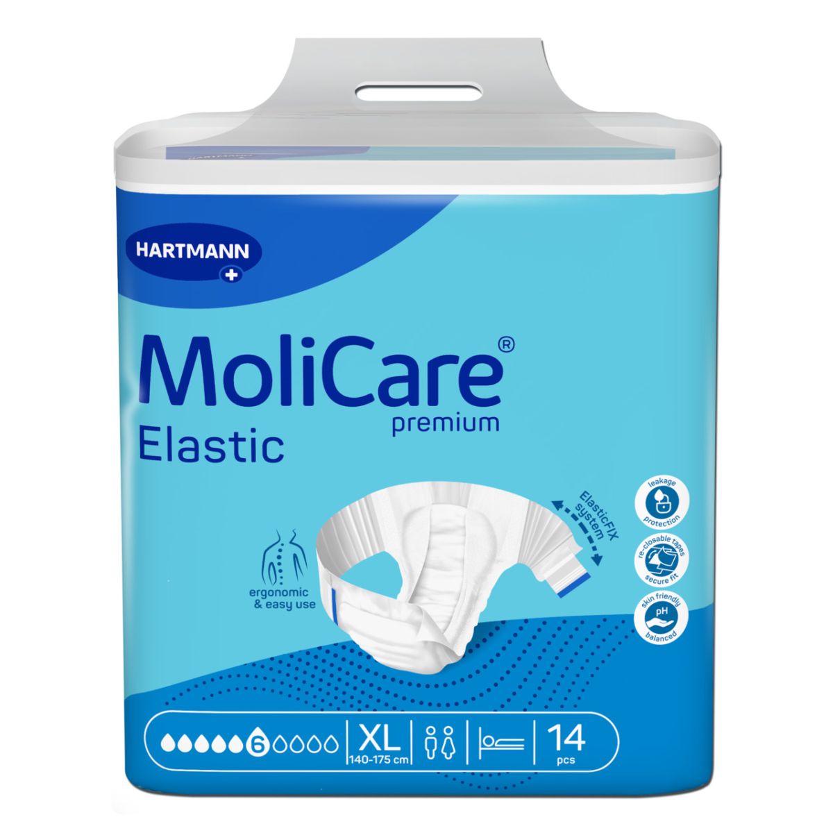 MOLICARE ELASTIC 6 TILKA XL N14 - Product Image