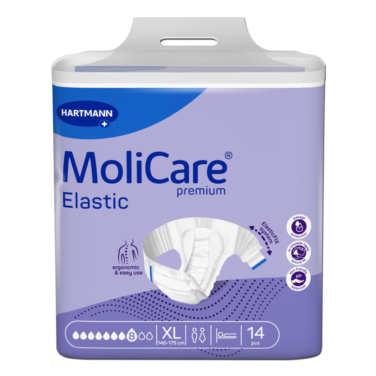 MOLICARE ELASTIC 8 TILKA XL N14 - Product Image