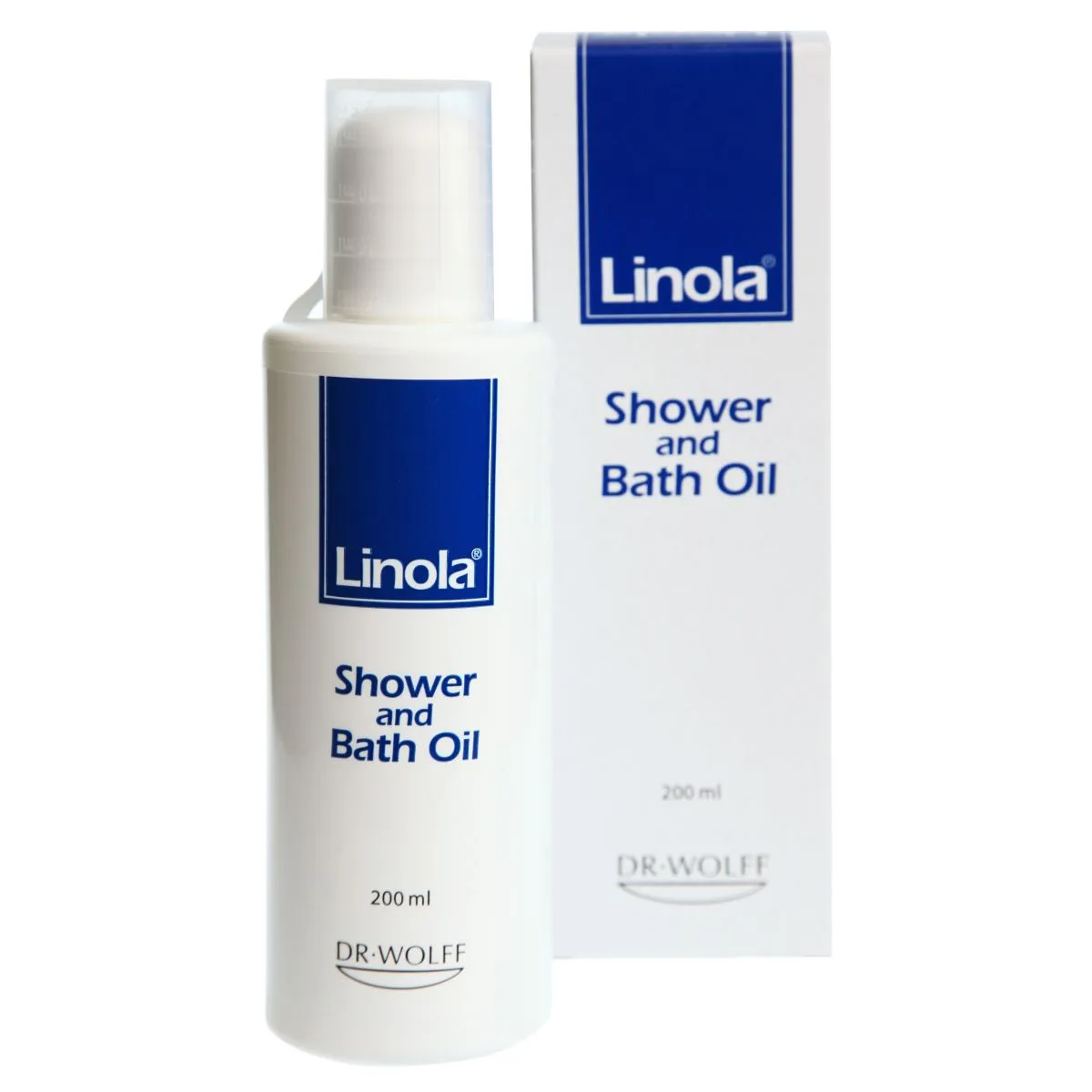 LINOLA SHOWER AND BATH OIL 200ML - Product Image