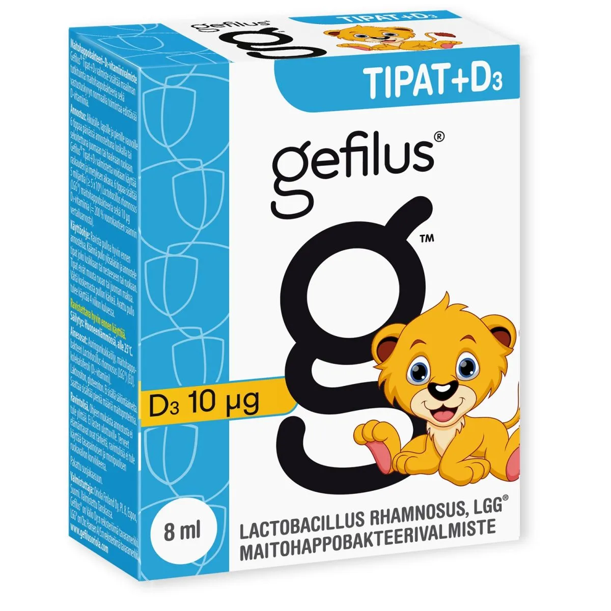 GEFILUS LGG TILGAD +D3 VITAMIIN 7,5ML - Product Image