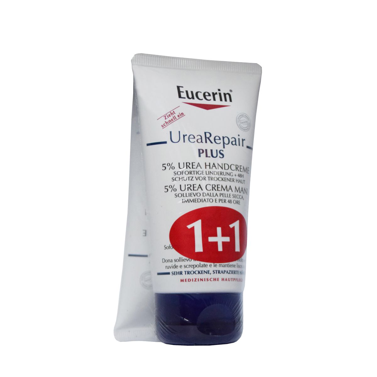 EUCERIN KUIVA NAHA KÄTEKREEM 5% 2X75ML - Product Image