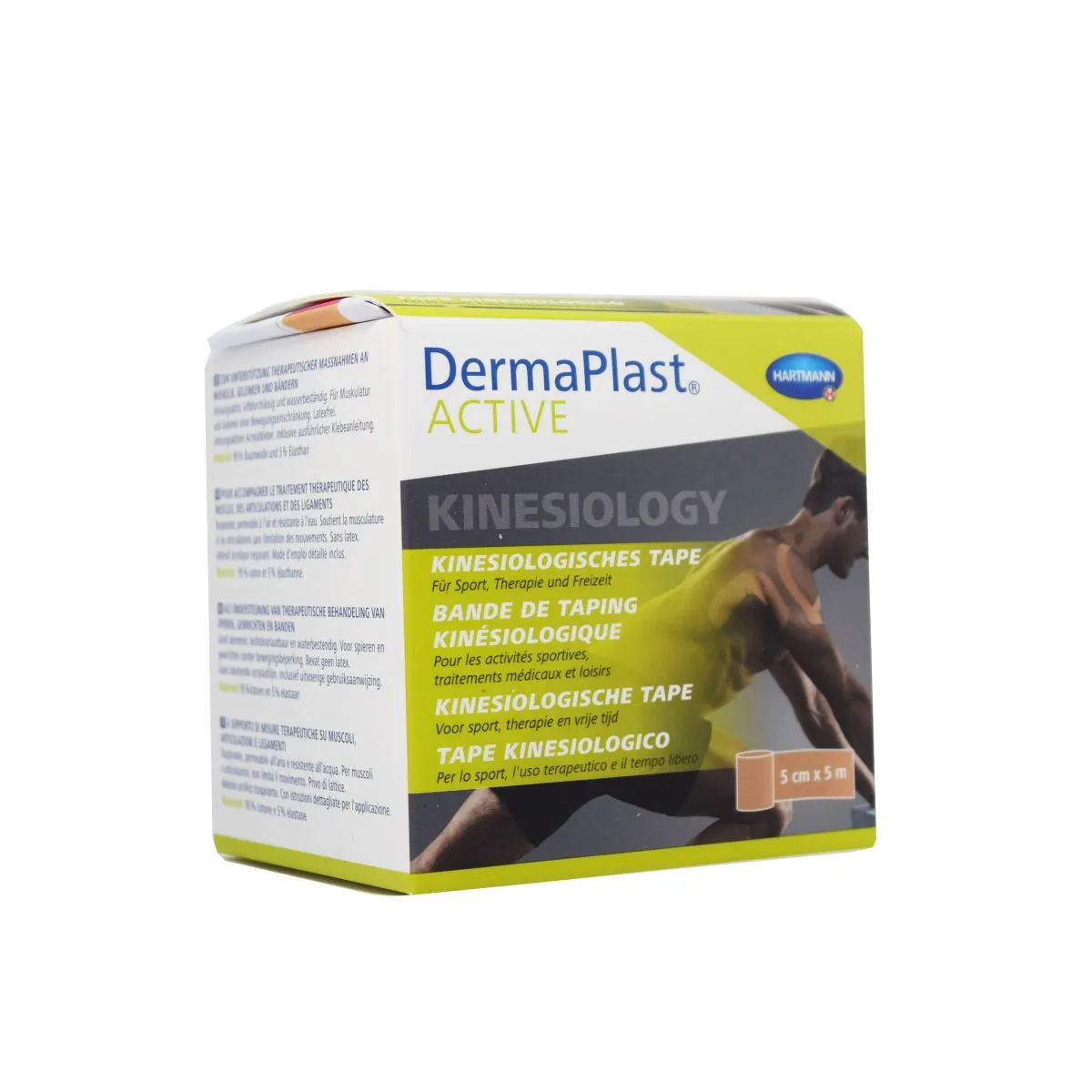 DERMAPLAST ACTIVE KINESIOTEIP 5CMX5M BEEZ - Product Image