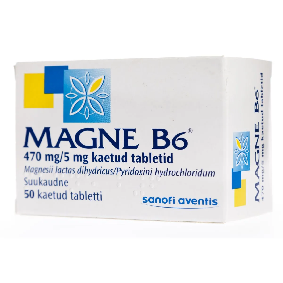 MAGNE B6 KAETUD TBL 5MG+470MG N50