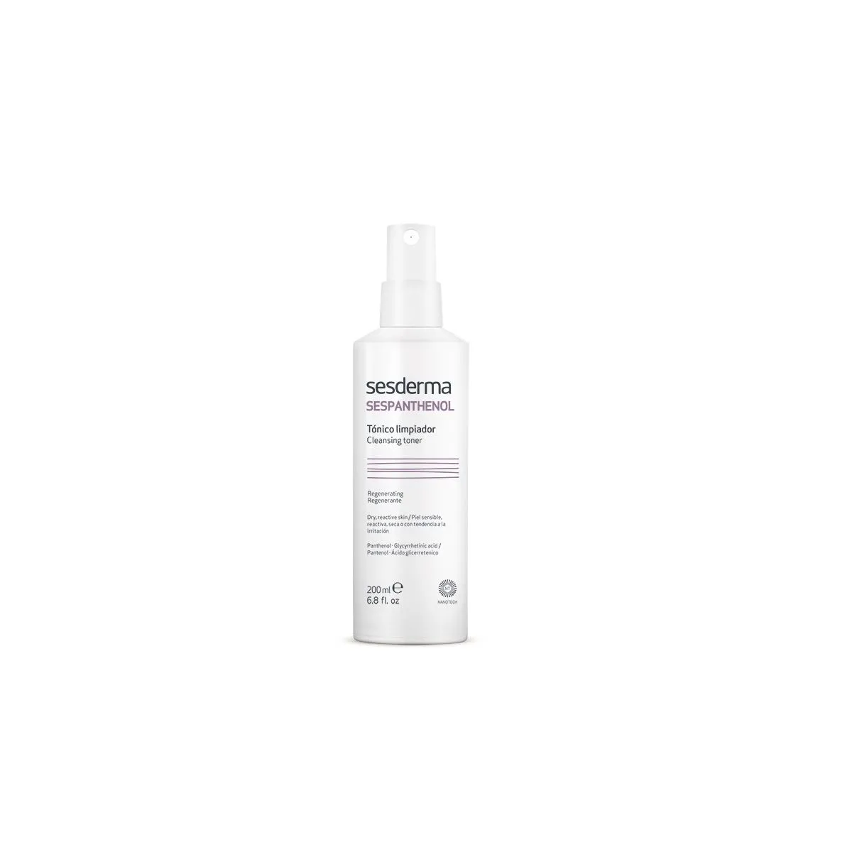 SESDERMA SESPANTHENOL PUHASTUSTOONIK TUNDLIKULE NAHALE 200ML - Product Image