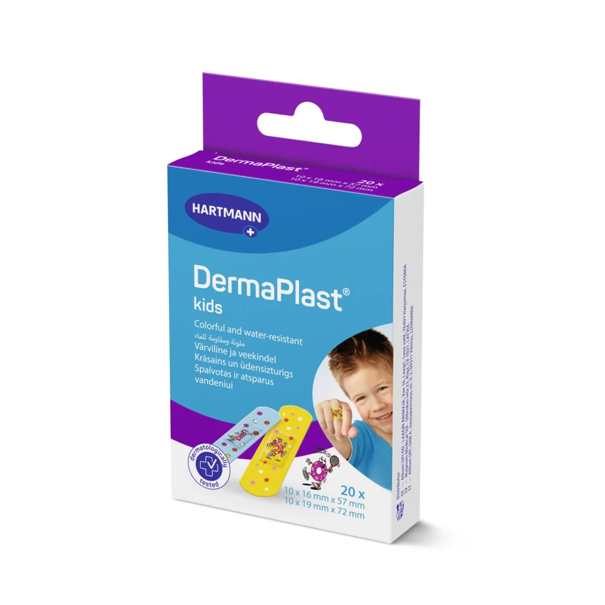 DERMAPLAST PLAASTRID KIDS LASTELE N20 (2 SUURUST)