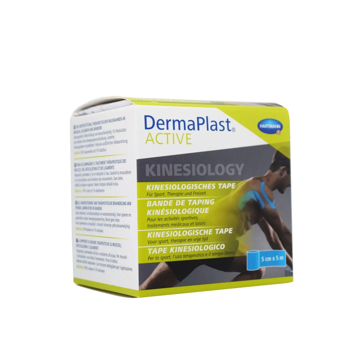 DERMAPLAST ACTIVE KINESIOTEIP 5CMX5M SININE - Product Image