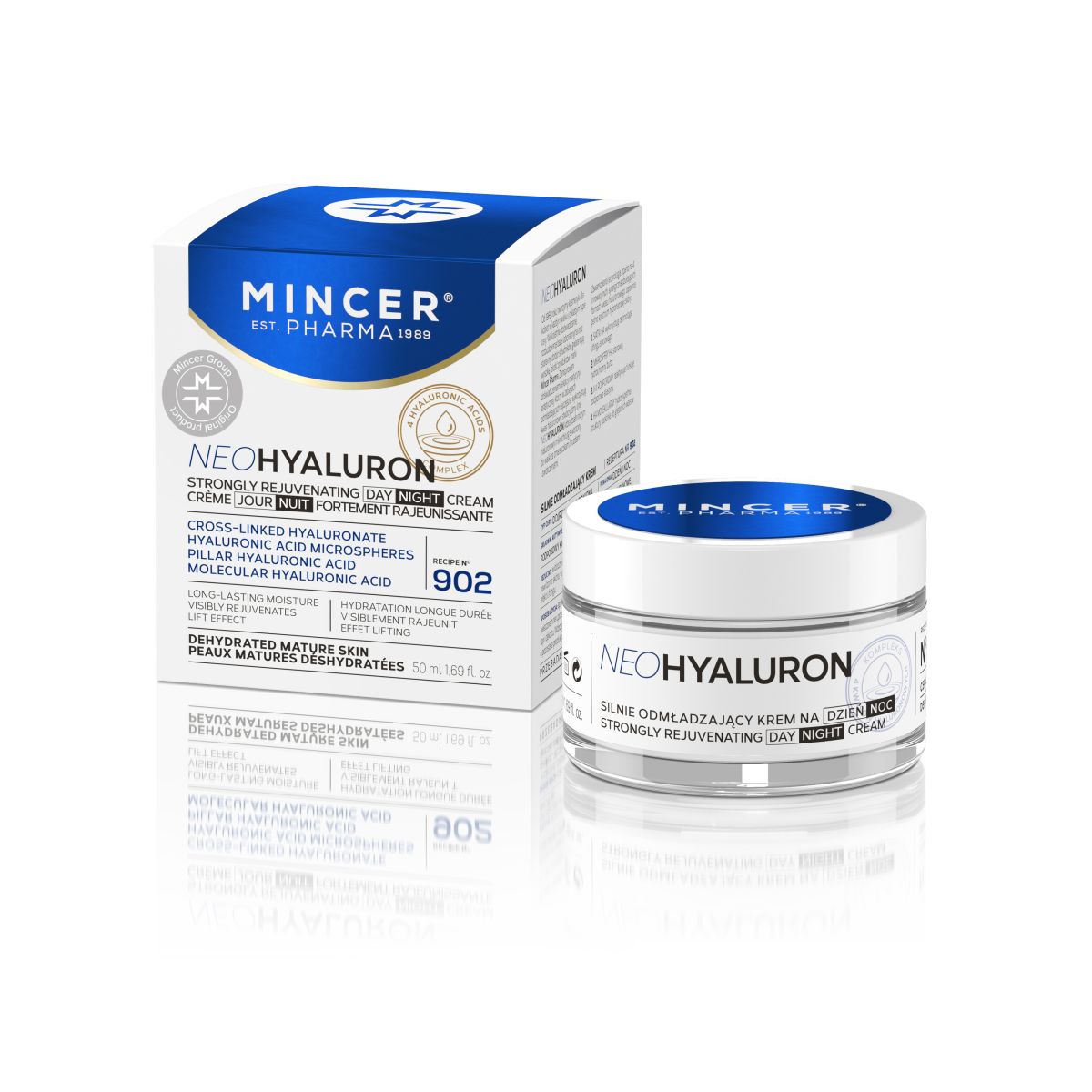 MINCER PHARMA NEO HYALURON PÄEVA-JA ÖÖKREEM UUENDAV 50ML - Product Image