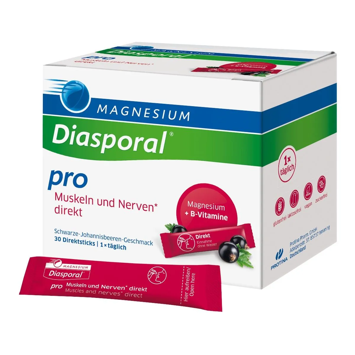 MAGNESIUM DIASPORAL PRO LIHASTELE, NÄRVIDELE DIREKT PLV N30 - Product Image