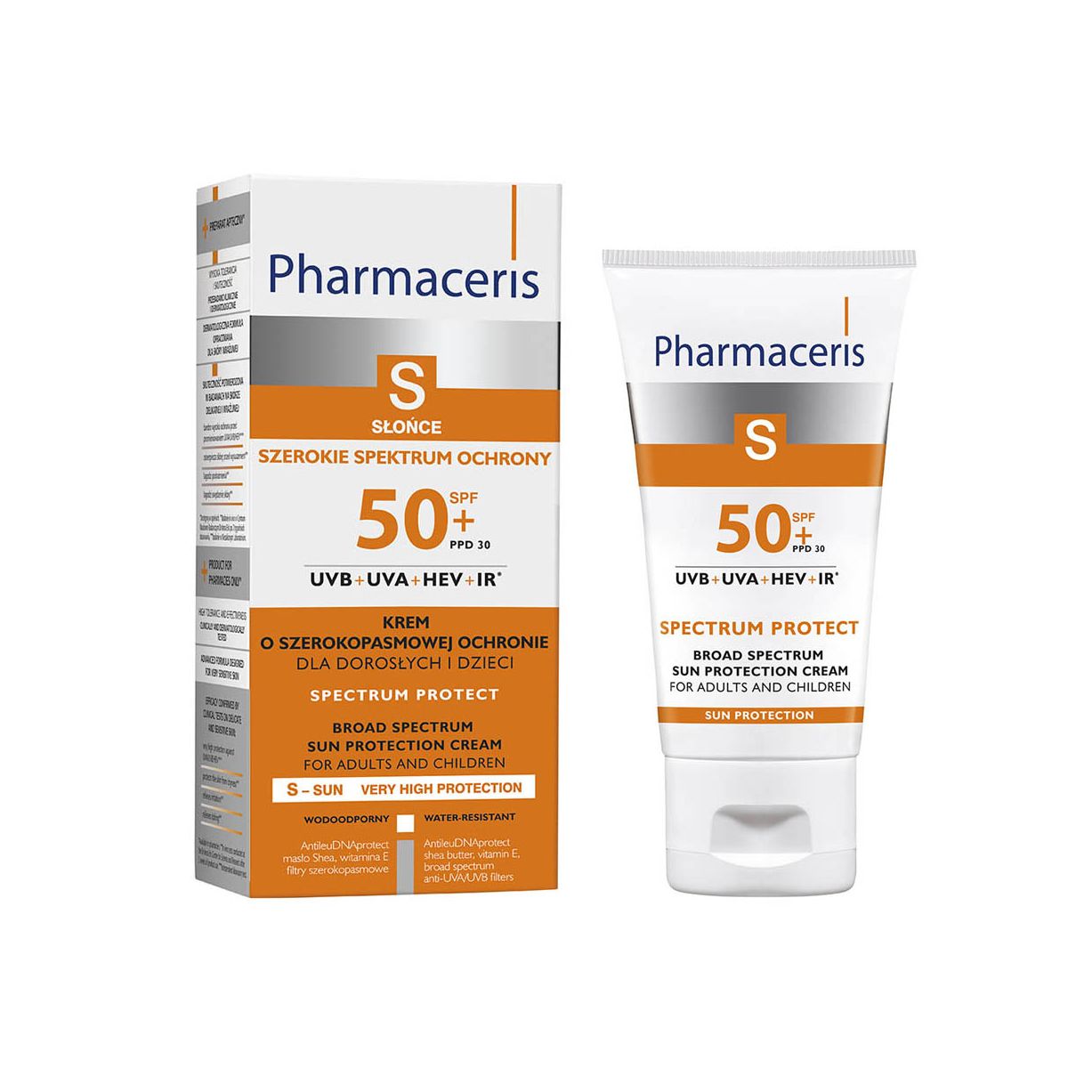 PHARMACERIS S PÄIKESEKAITSEKREEM NÄOLE SPF50+ 50ML - Product Image