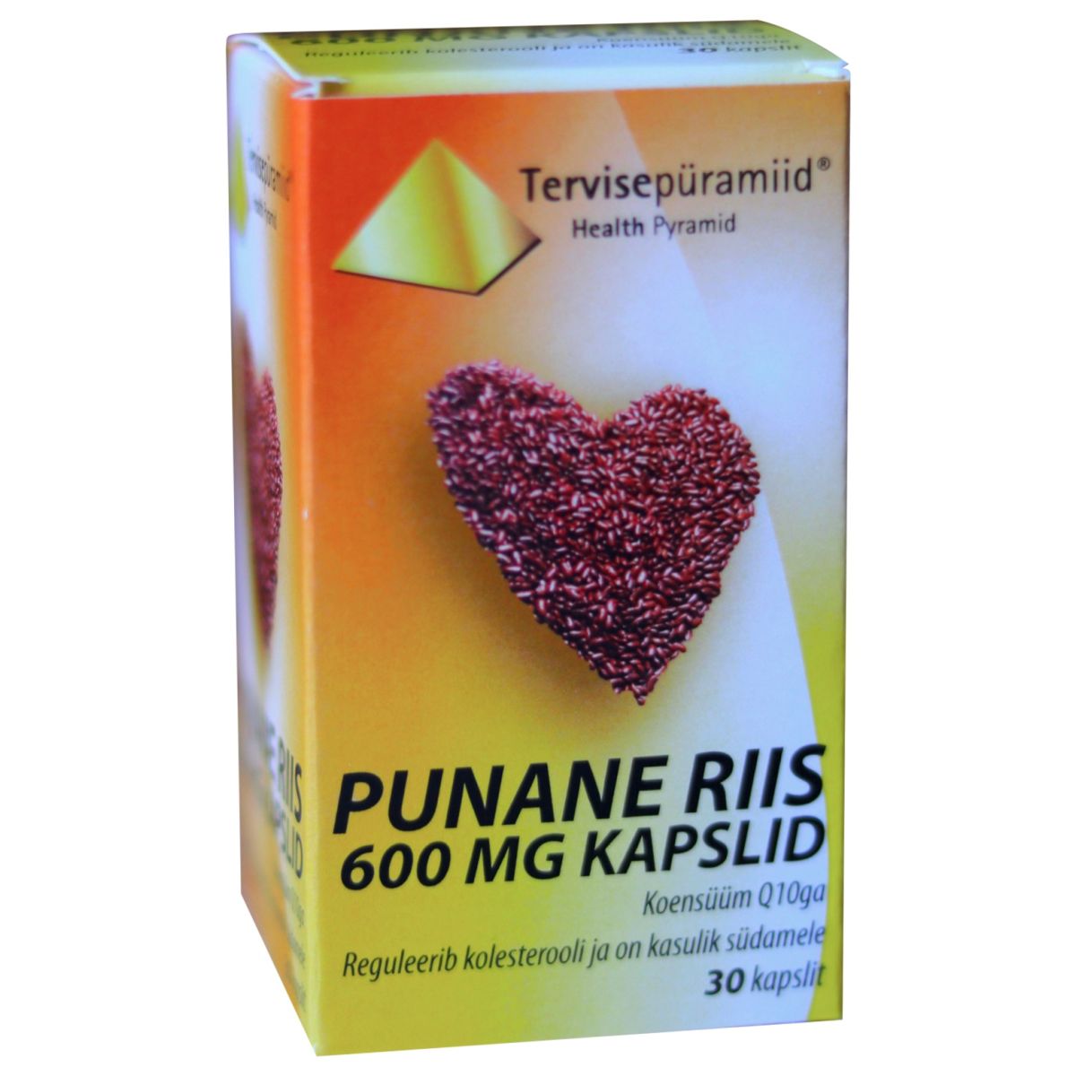 TERVISEPÜRAMIID PUNANE RIIS 600MG Q10 KAPSLID N30 - Product Image