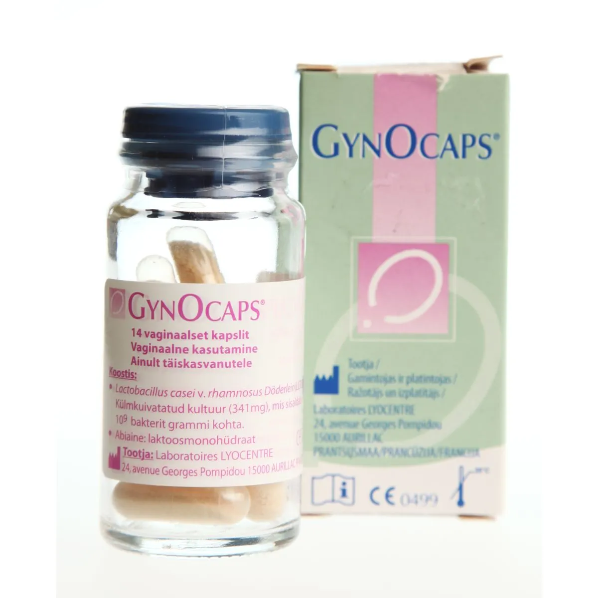 GYNOCAPS VAGINAL CAPS N14 - Product Image