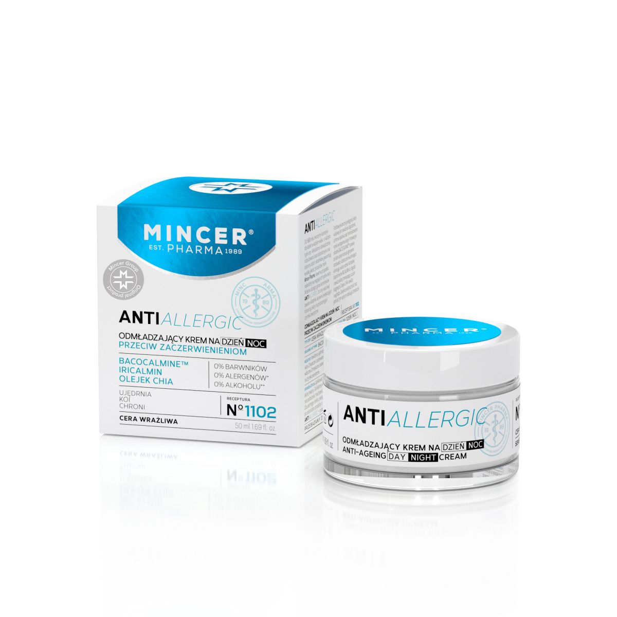 MINCER PHARMA ANTI ALLERGIC PÄEVA-ÖÖKREEM VAN.VAST. 40+ 50ML - Product Image