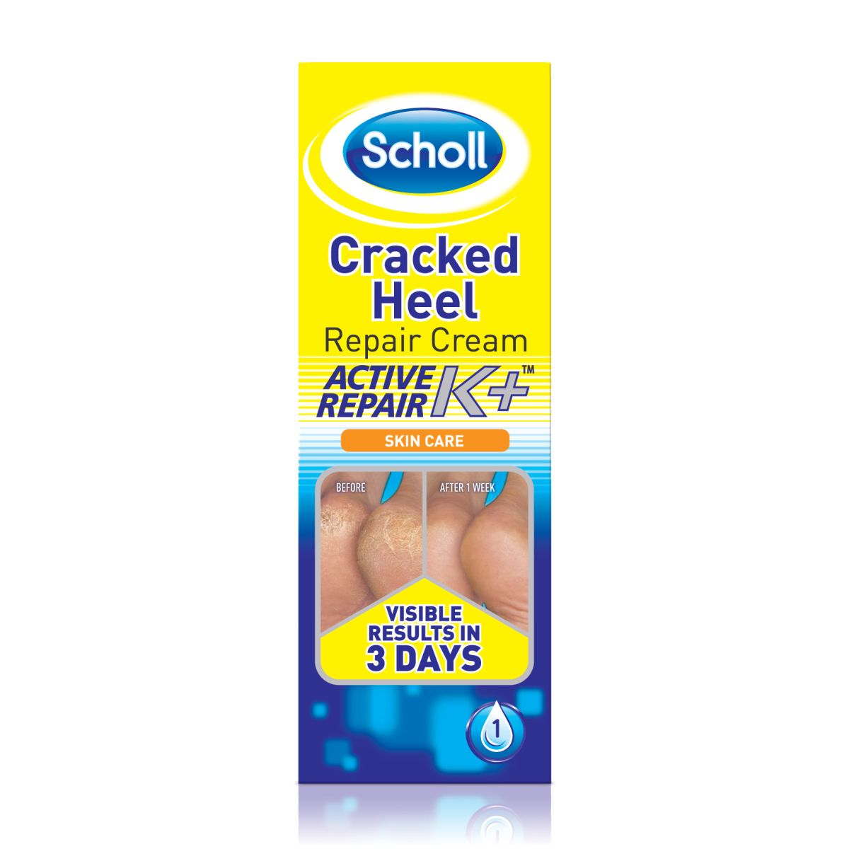 SCHOLL JALAKREEM LÕHENENUD KANDADELE K+ 60ML - Product Image