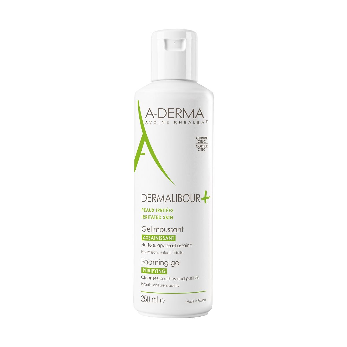 A-DERMA DERMALIBOUR+ RAHUSTAV PESEMISGEEL ÄRRITUNUD NAHALE 250ML - Product Image