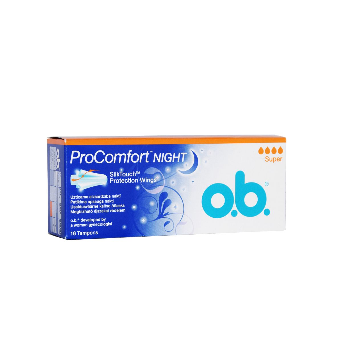 O.B. HÜG TAMPOONID PROCOMFORT NIGHT SUPER N16 - Product Image