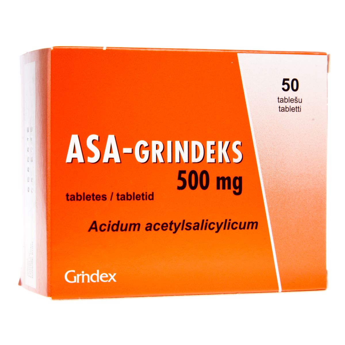 ASA-GRINDEKS TBL 500MG N50 - Product Image