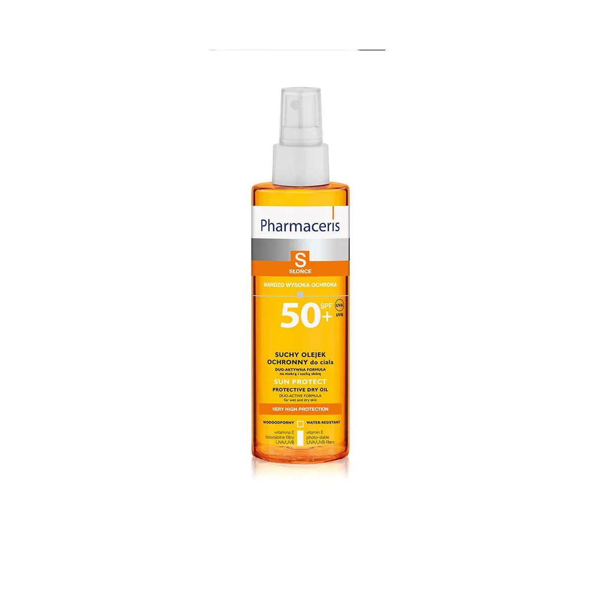 PHARMACERIS S PÄIKESEKAITSEÕLI SPREI SPF50+ 200ML - Product Image