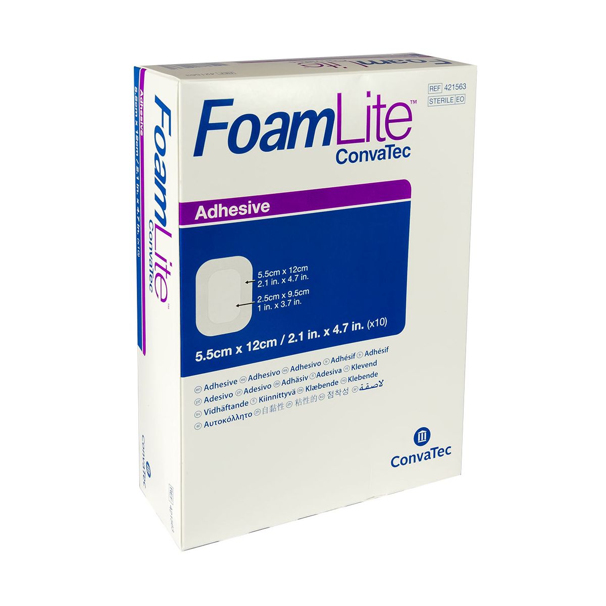 FOAMLITE CONVATEC VAHTPLAASTER 5,5X12CM N10 - Product Image