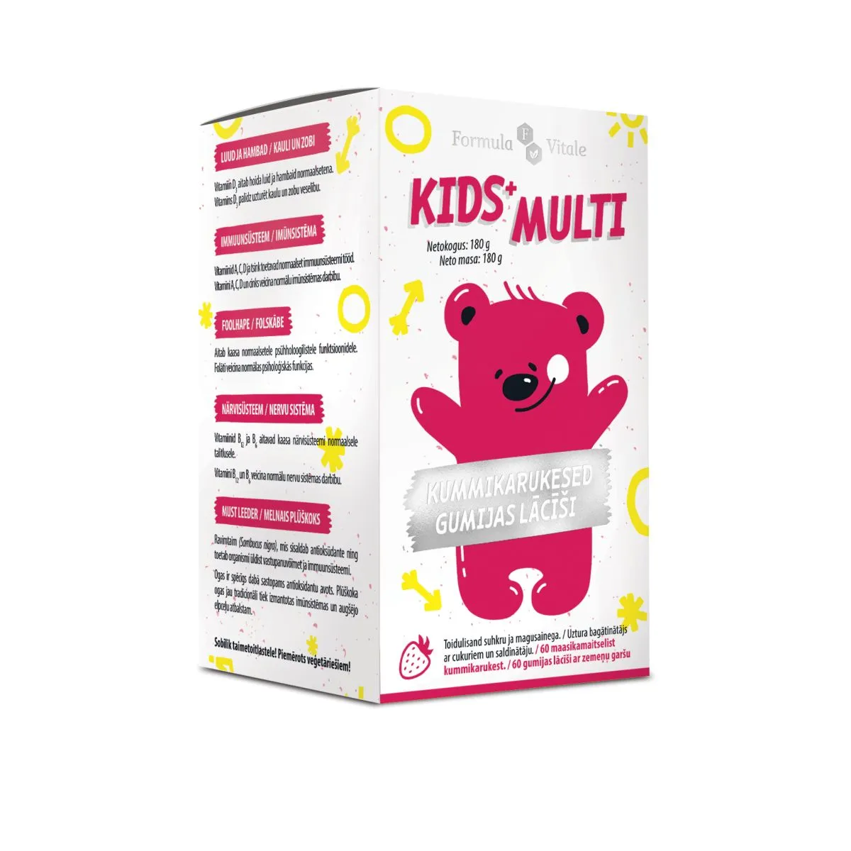 FORMULA VITALE KIDS+ MULTI KUMMIKARUKESED N60 - Product Image