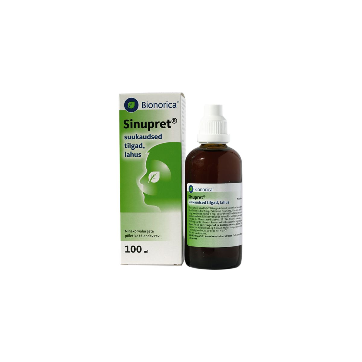 SINUPRET 2MG+6MG+6MG+6MG+6MG/G 100ML SUUKAUDSED TILGAD