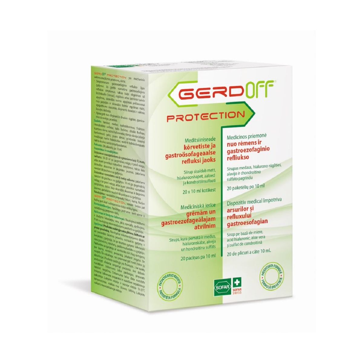 GERDOFF PROTECTION 10ML N20 - Product Image