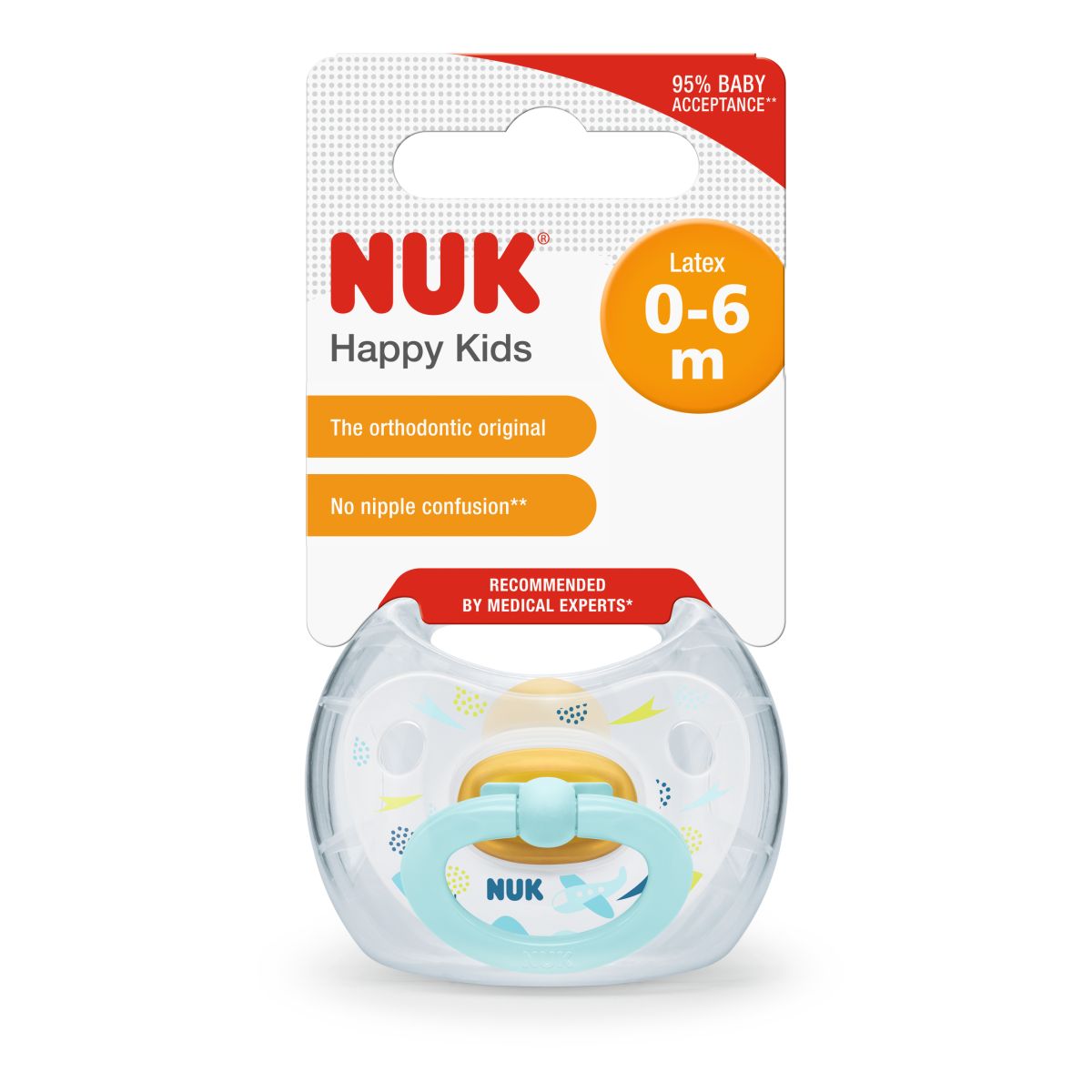 NUK RÕNGASLUTT HAPPY KIDS 0-6 KUUD LAT N1 - Product Image