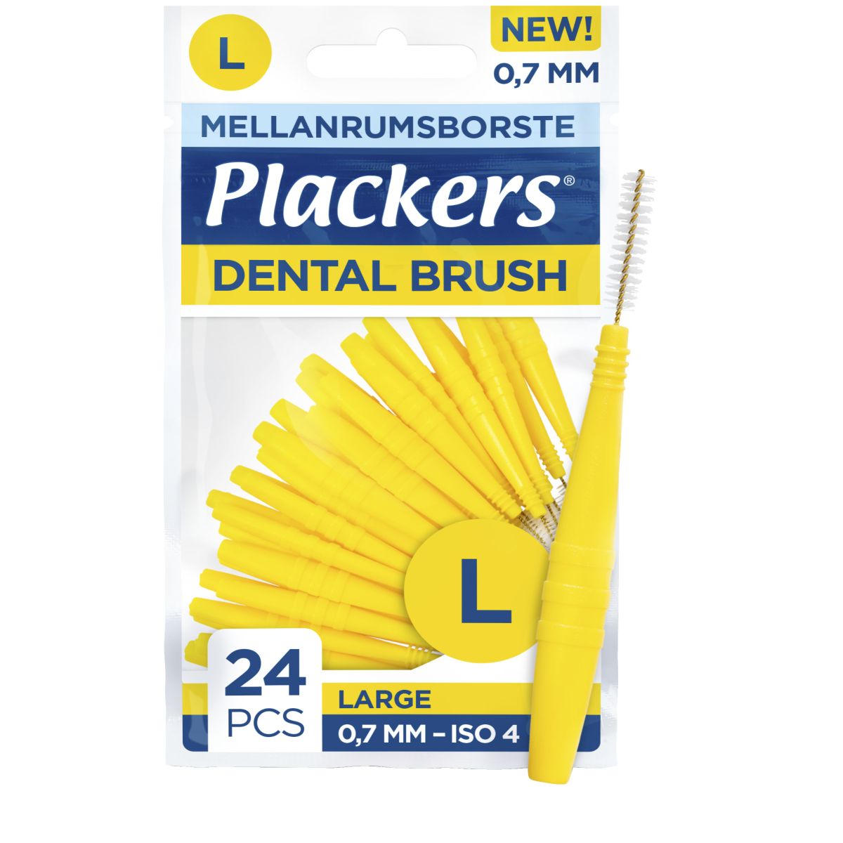 PLACKERS DENTAL BRUSH HAMBAVAHEHARI L 0,7MM N24 - Product Image