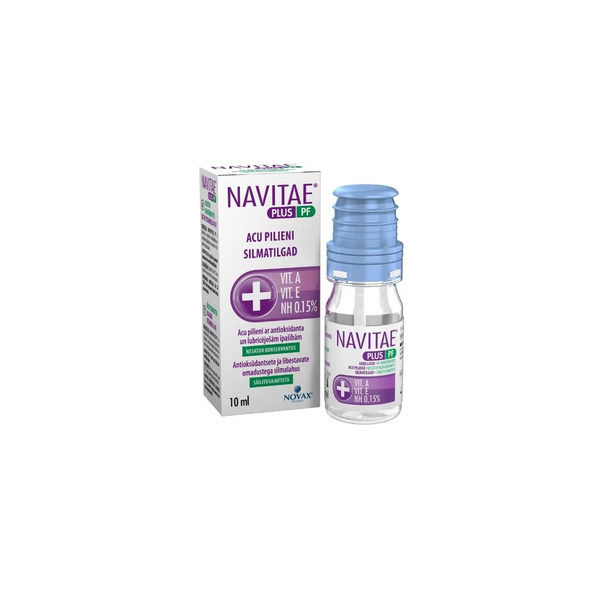 NAVITAE PLUS PF SILMATILGAD SÄILITUSAINETA 10ML - Product Image