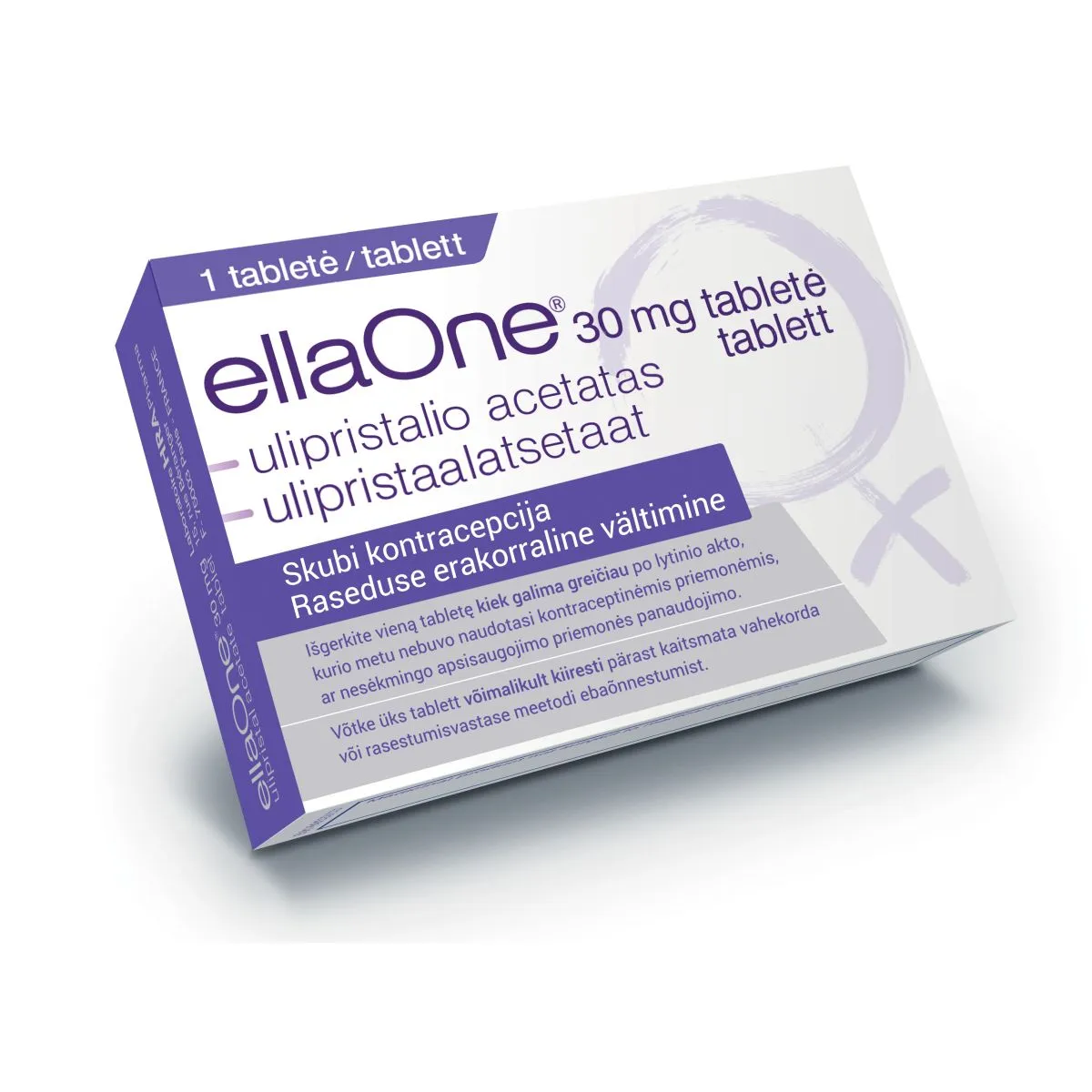 ELLAONE ÕHUKESE POLÜMEERIKATTEGA TBL 30MG N1 - Product Image