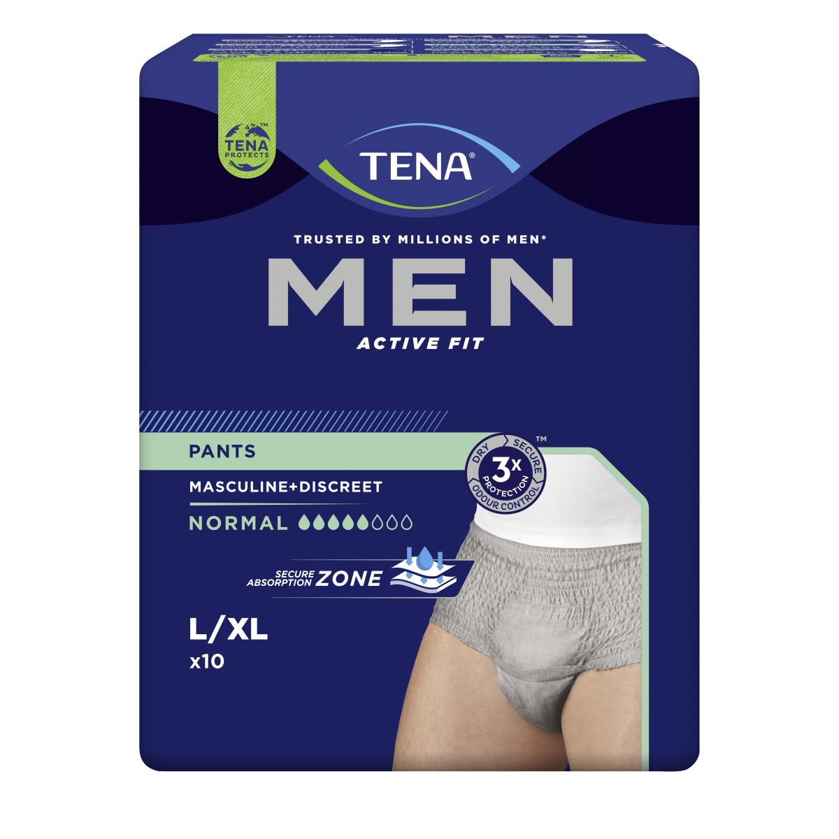 TENA MEN PANTS NORMAL L/XL N10 - Product Image